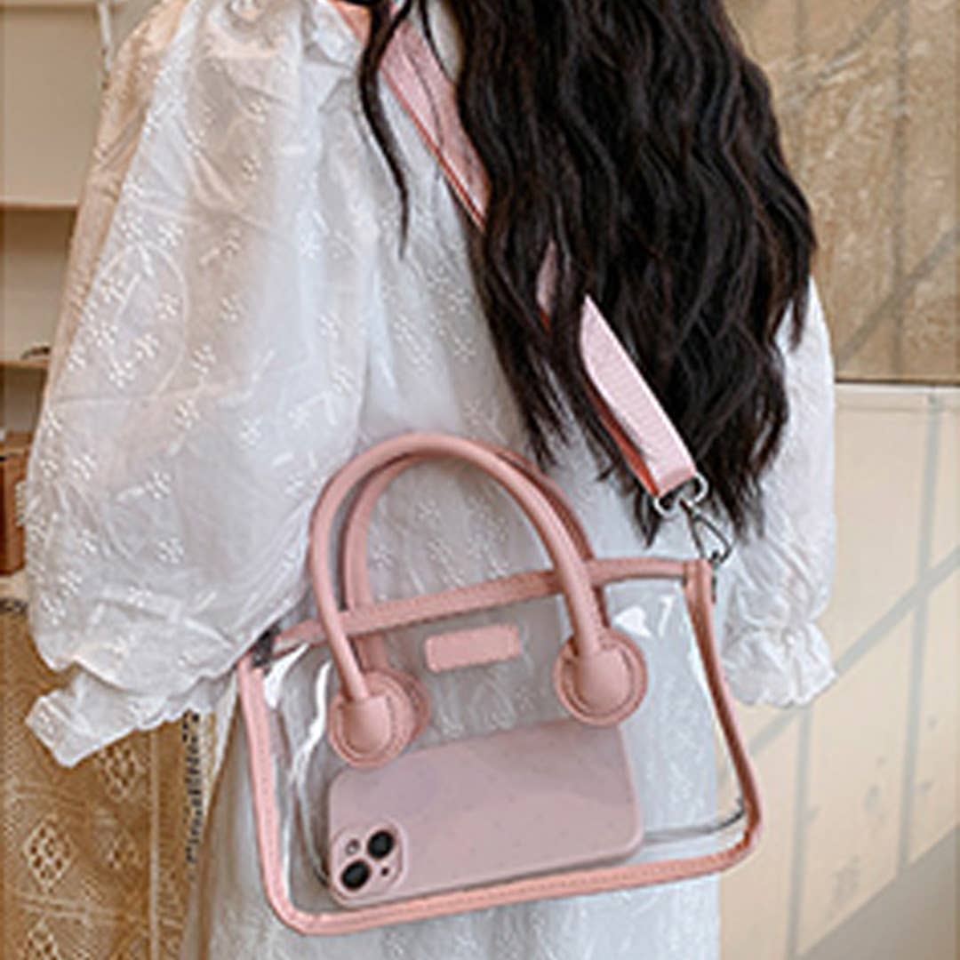 UNISHE – wholesale Crossbody bag – Women's – Fashionable PVC Transparent Crossbody Handbag ZK321116