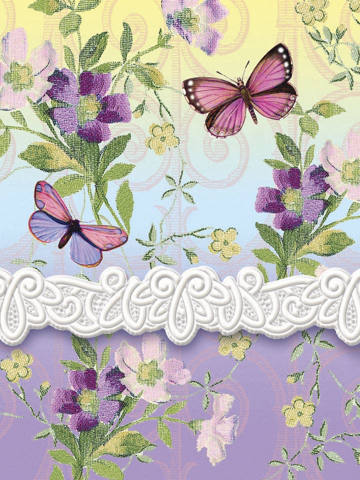 Purple Charlottes Embossed Purse Pad EMBPUR49 for wholesale by Carol Wilson Fine Arts Inc./For Arts Sake