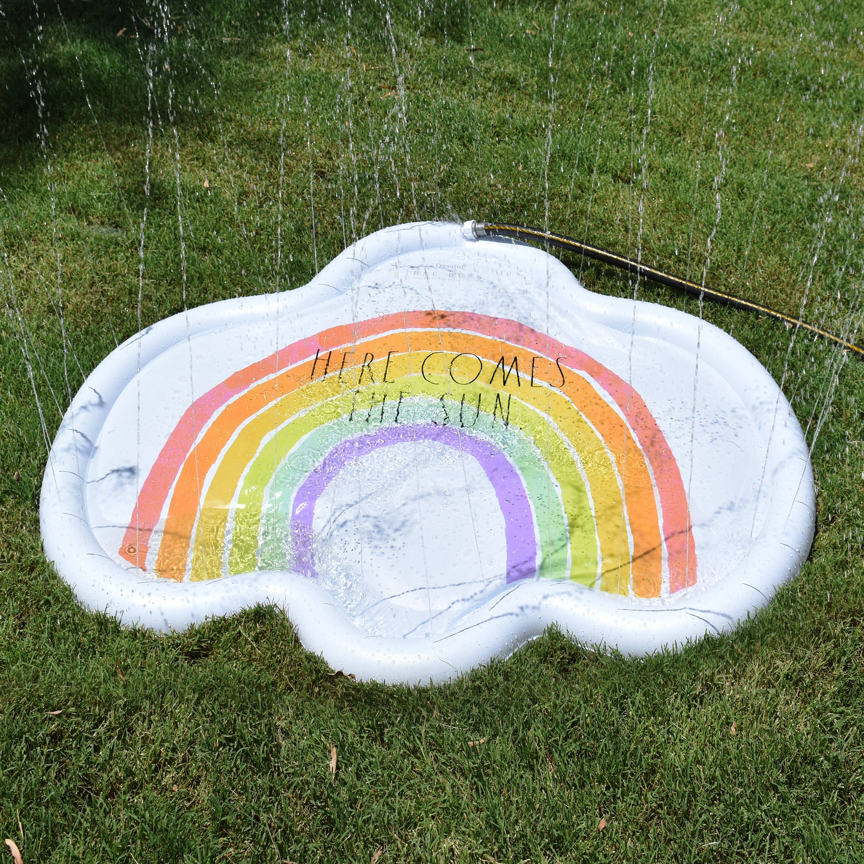 Coconut Outdoor - Wholesale Inflatables - Rae Dunn - Cloud Splash Pad - HERE COMES THE SUN.1
