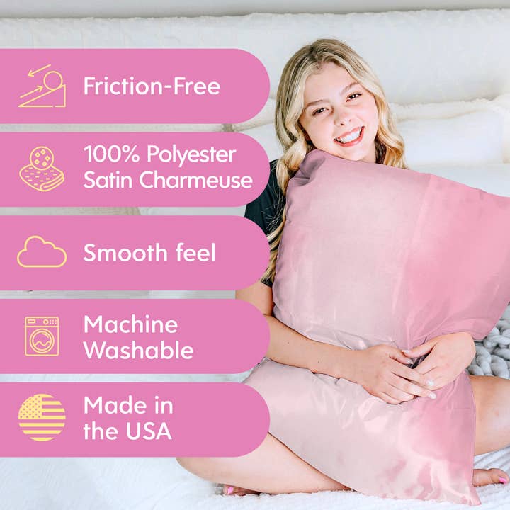 Morning Glamour - Wholesale Bedding Pillowcase/Sham - Signature Single Box SATIN PILLOWCASE- Standard/ Queen