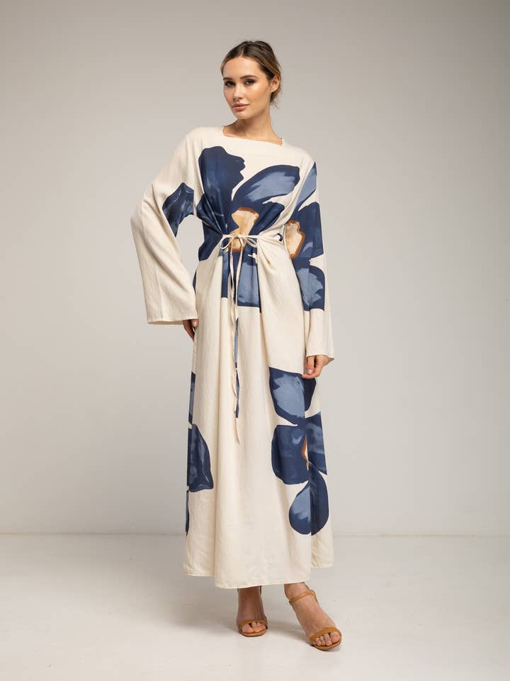 Long floral dress for wholesale by Tantra