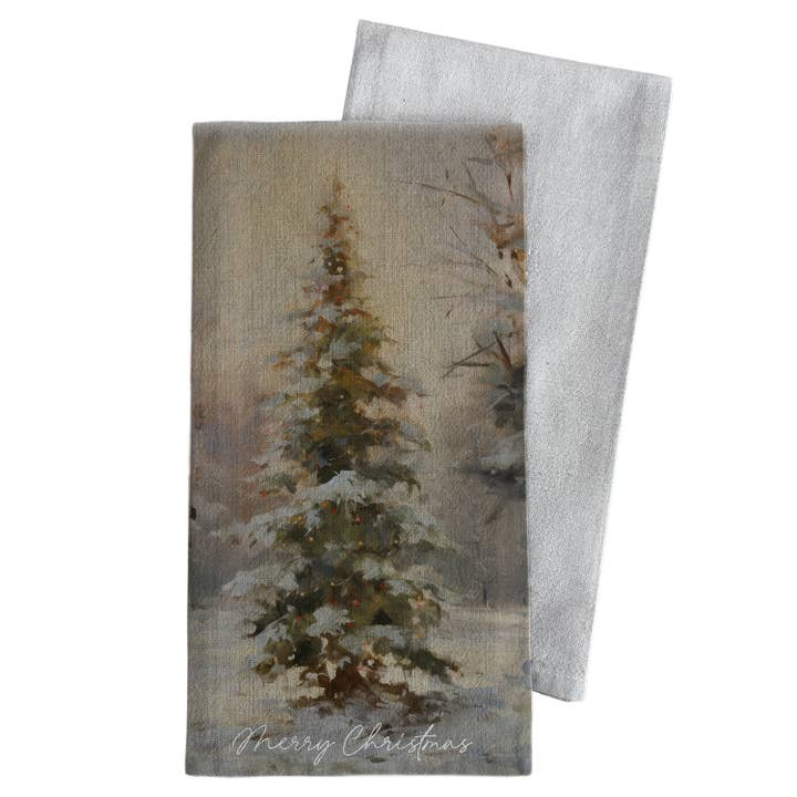 Porter Lane Home - Wholesale Tea Towel - Merry Christmas Tree Tea Towel3