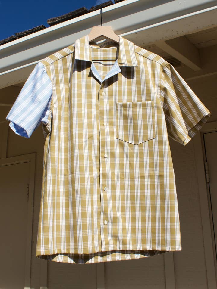 Palaka Short Sleeve Button up Shirt (Copy) for wholesale by Crystal rose label