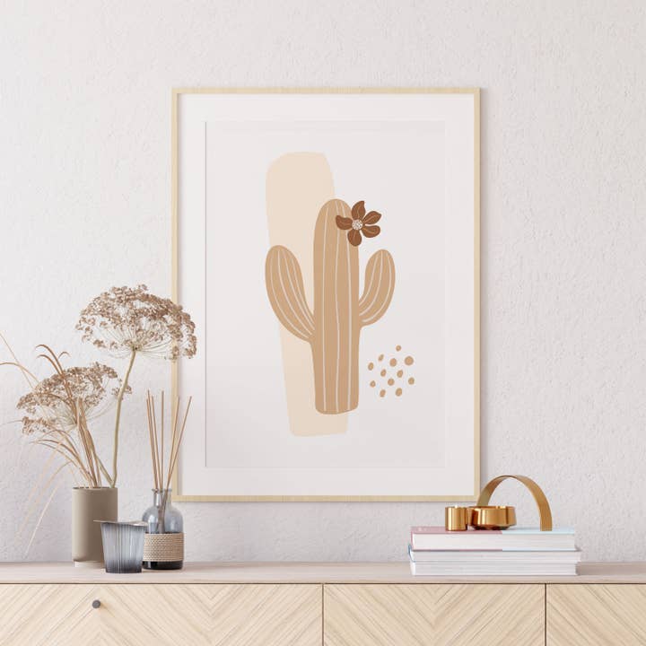 Adorable imprimé Boho Cactus No37 pour la vente par el&chic
