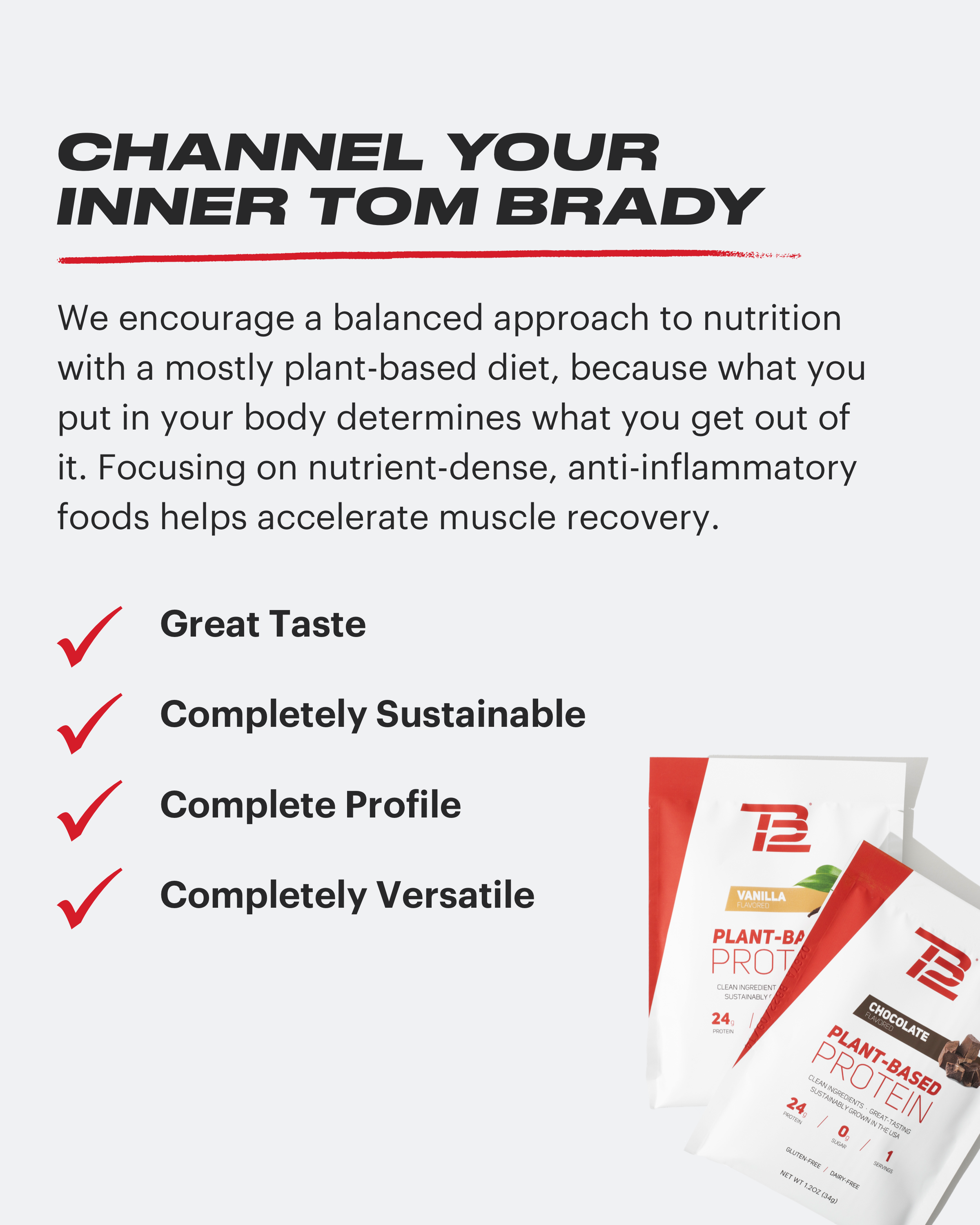 TB12 – wholesale Protein/superfood powder – TB12 Plant-Based Protein (12ct)7