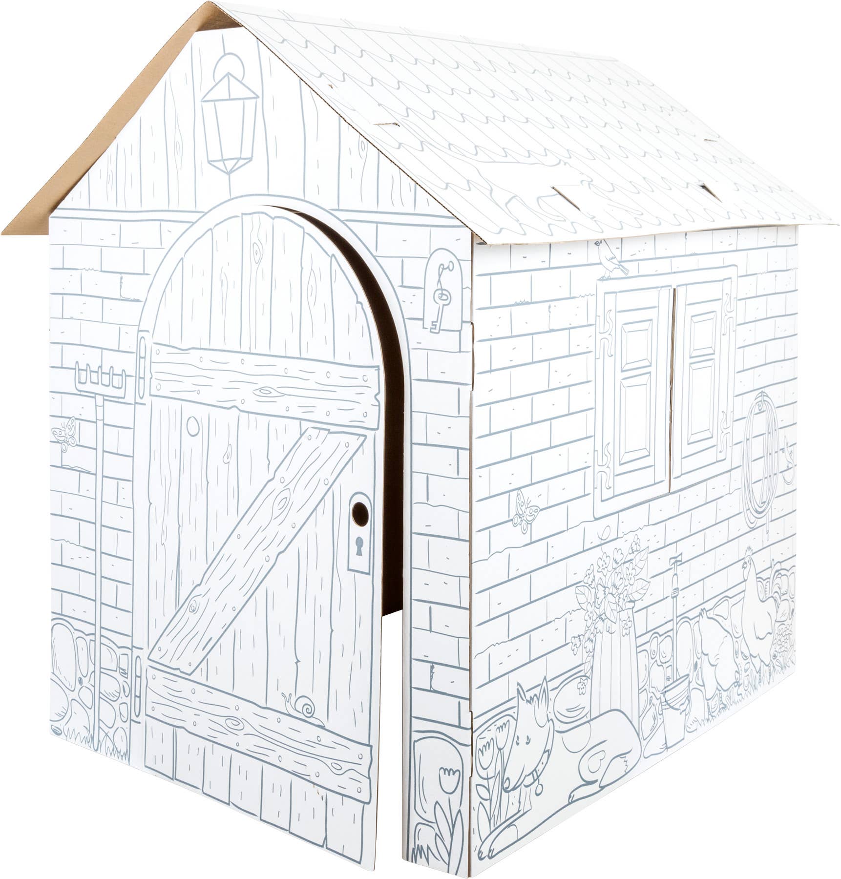small foot - Wholesale DIY Craft Kit - Kids - Little House Cardboard Playhouse1