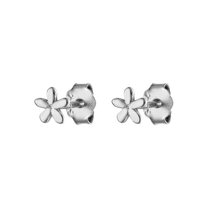 Flower 925 Sterling Silver Stud Earrings Vermeil Earring for wholesale by Jewelry Bar