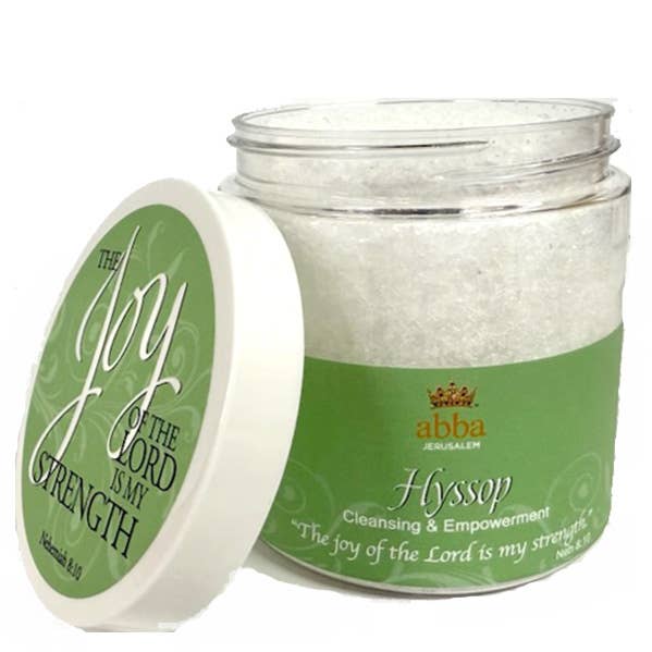 Hyssop - 8oz Bath Salts for wholesale by Abba Christian Products