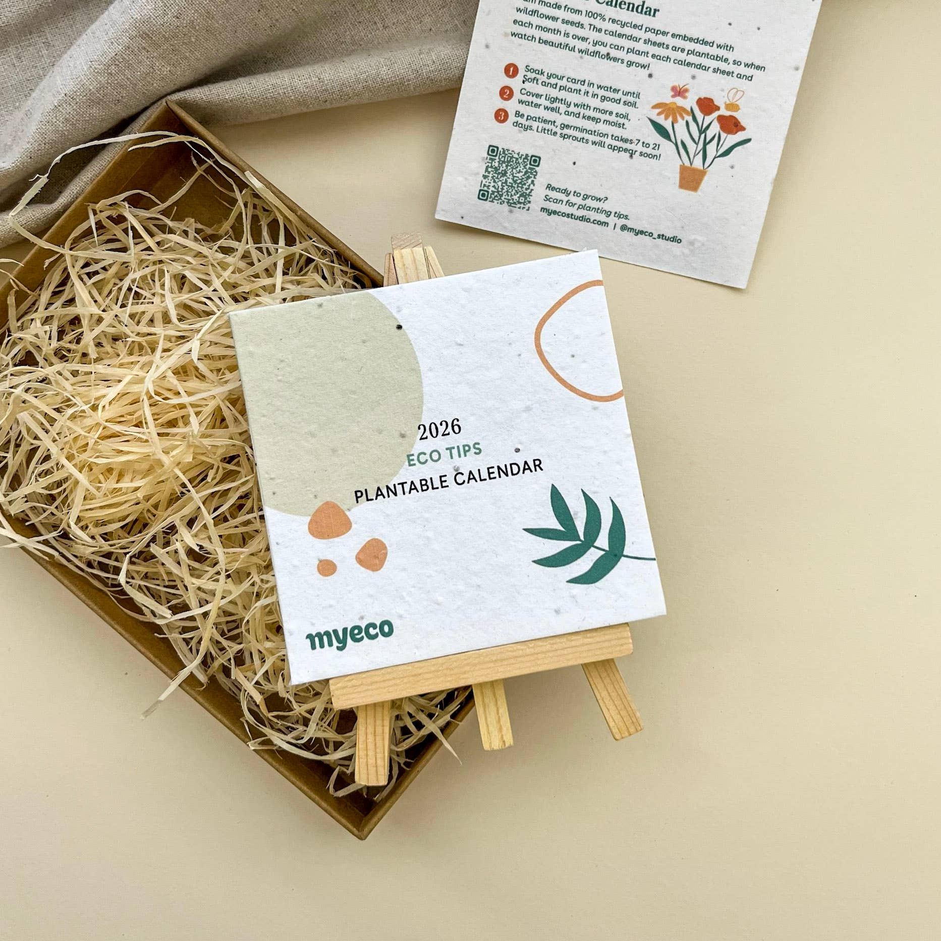 Myeco - Wholesale Calendar - 2026 Plantable Calendar - Eco Tips6