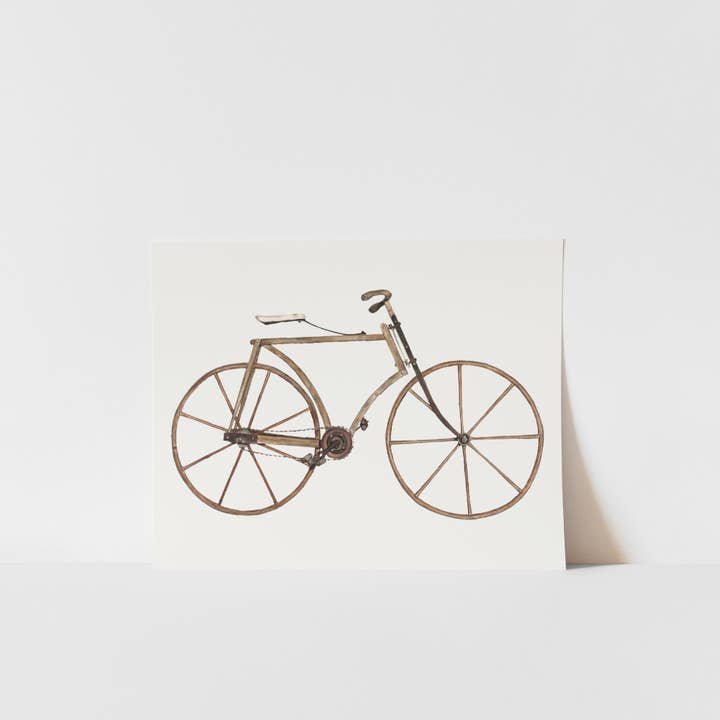 Vintage bike print 8x10 for wholesale by homeatfirstsight