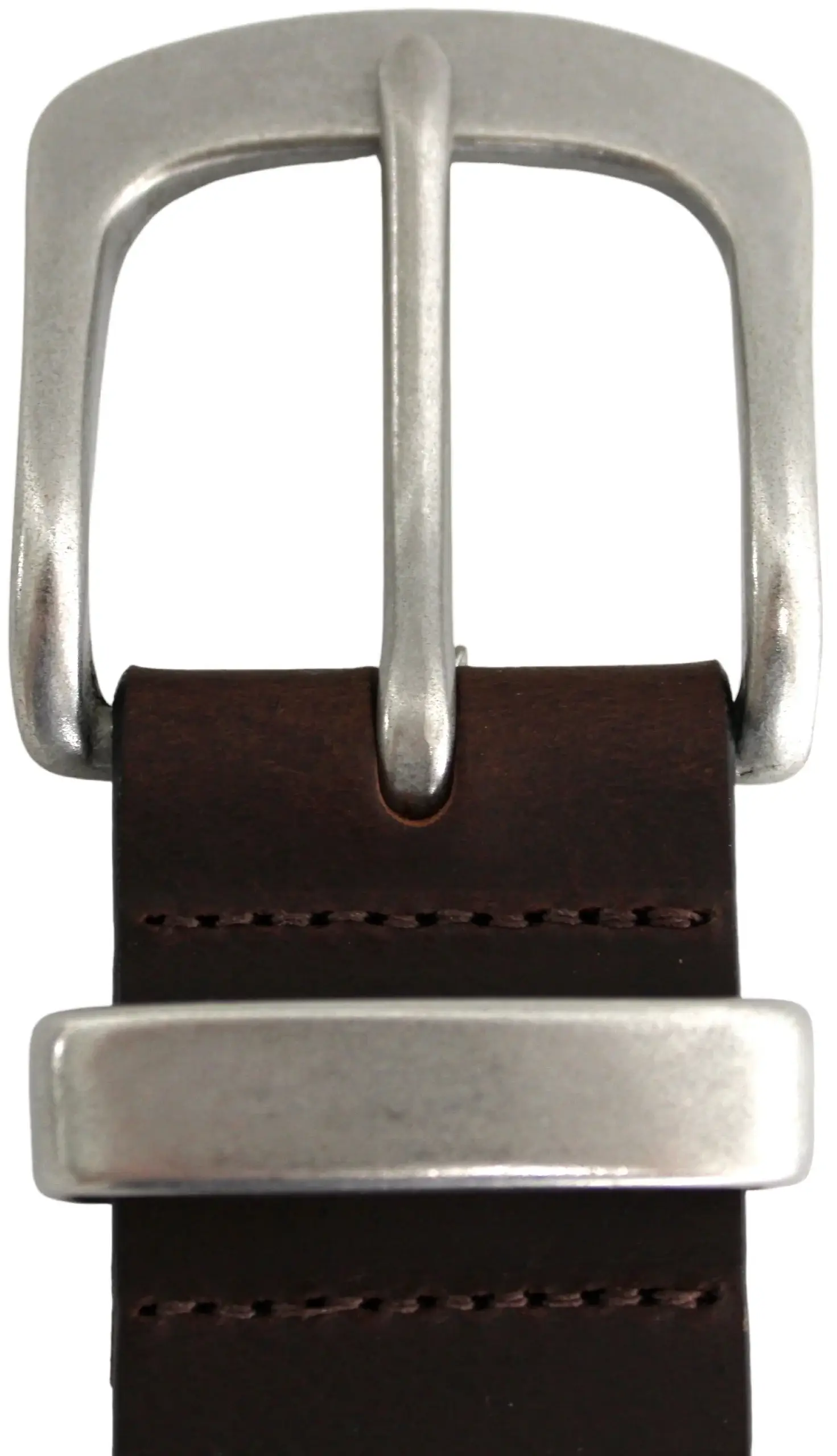 Brown Solid Brass Buckle & Keeper, Full Grain Genuine Leather Belt for wholesale on Faire9