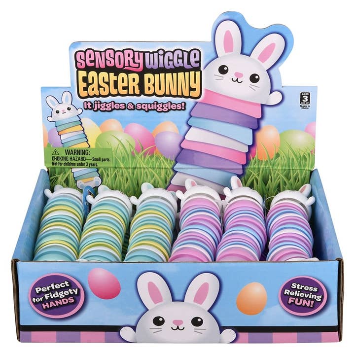 La Luna Bella - Toys - Wholesale Classic Toy - Kids - Sensory Wiggle Easter Bunny 5"
