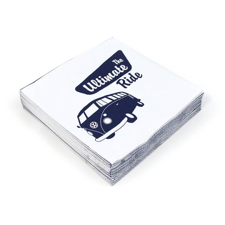 VW T1 Bus Trykte Servietter - Den Ultimative Ride for engroshandel hos VW Collection by BRISA