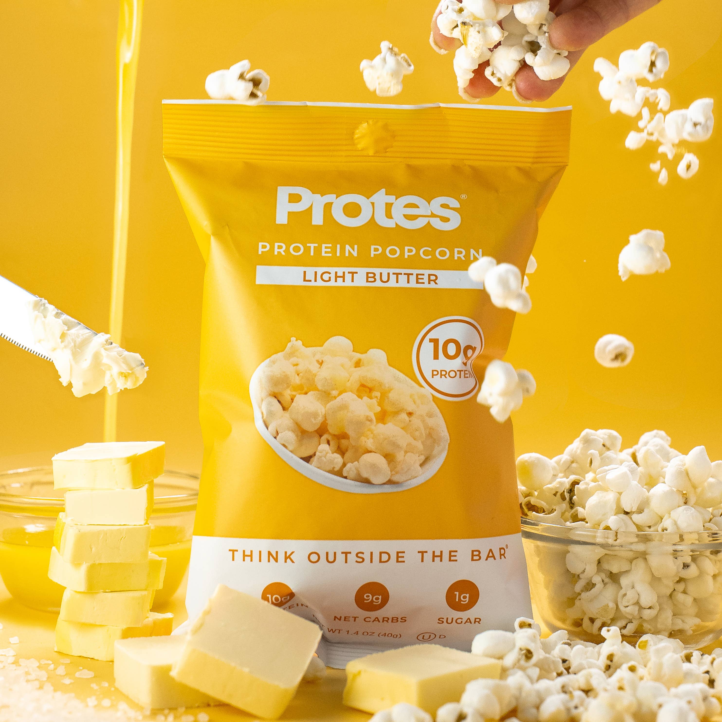 Protes Protein Snacks - Wholesale Popcorn - Light Butter Protein Popcorn 0