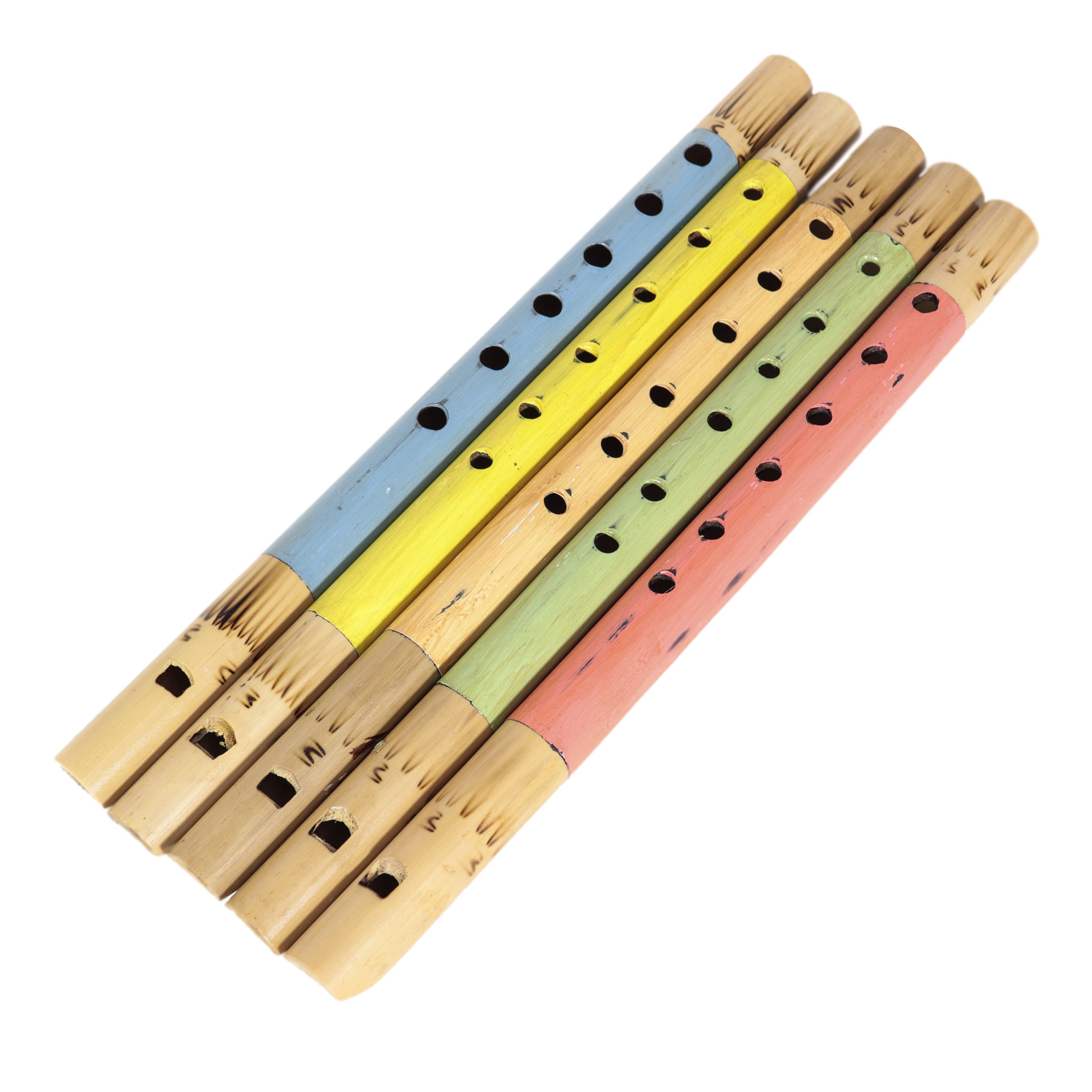Natures Artifacts Inc – Instrumento musical por atacado – Flautas de Bambu Feitas e Pintadas à Mão7
