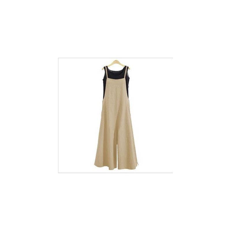 FurDecoration - Wholesale Jumpsuit - Women's - Casual Loose Solid Color Wide Leg Jumpsuit8