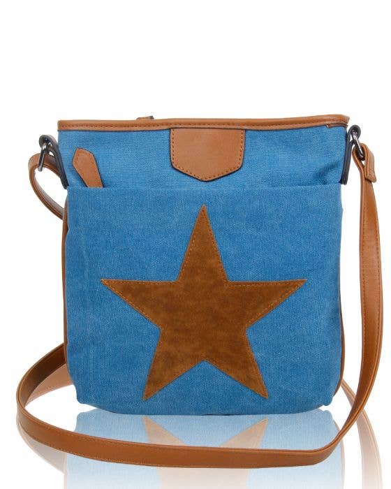 Ellas Trading – wholesale Shoulder bag – women's – Star Patterned Crossbody Bag Canvas 2