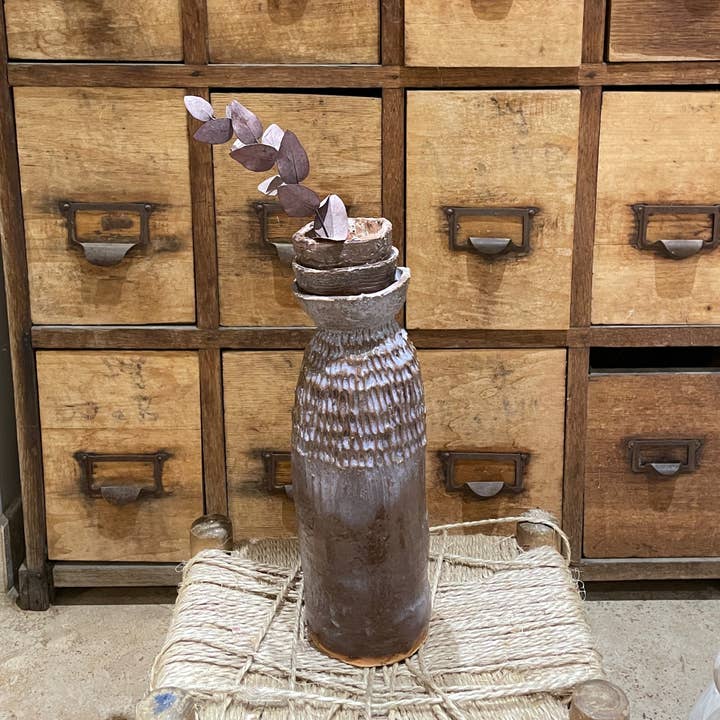 Jarrón lila para venta al por mayor de vanillecocola