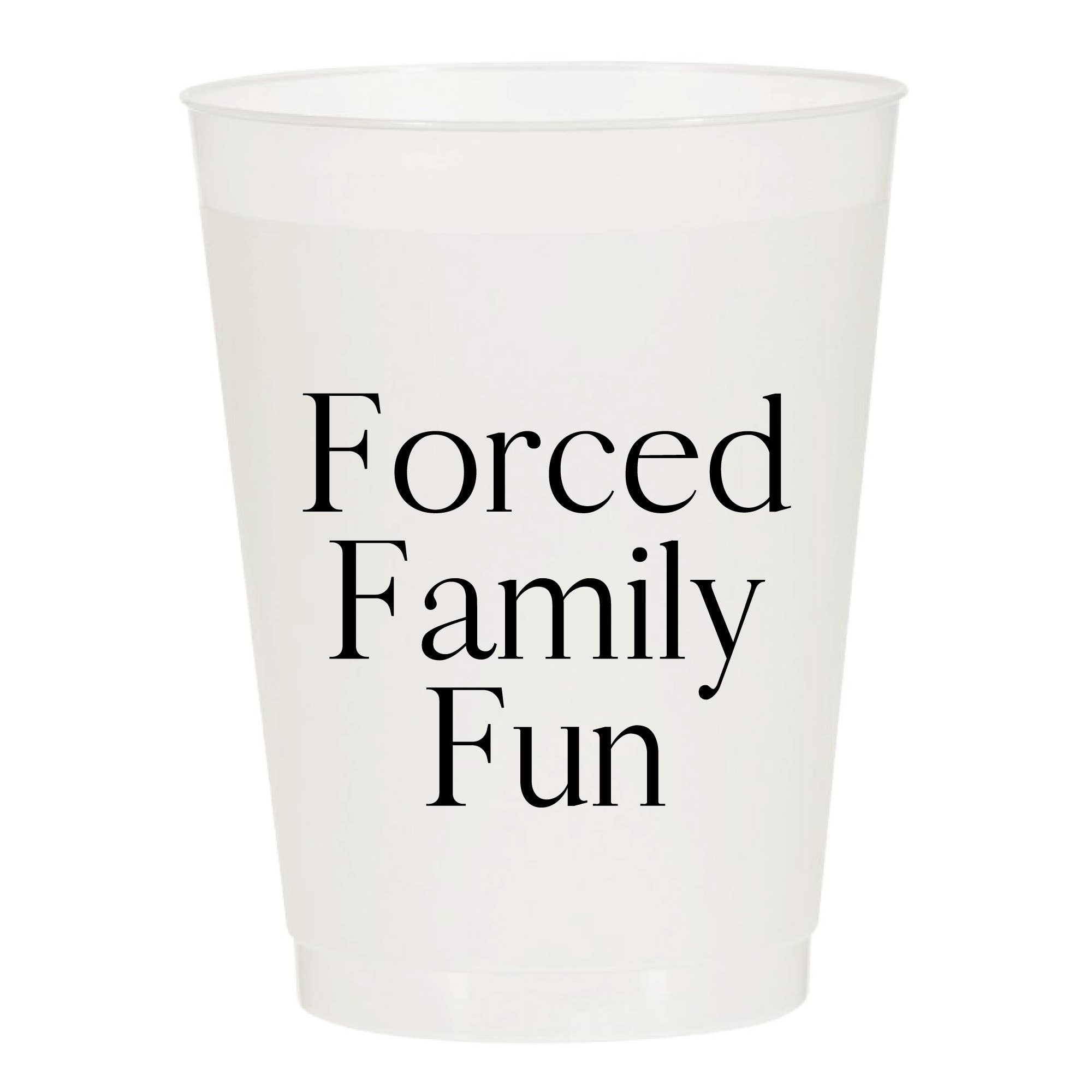 Sip Hip Hooray – wholesale Disposable cup – Forced Family Fun Frosted Cups - Christmas0