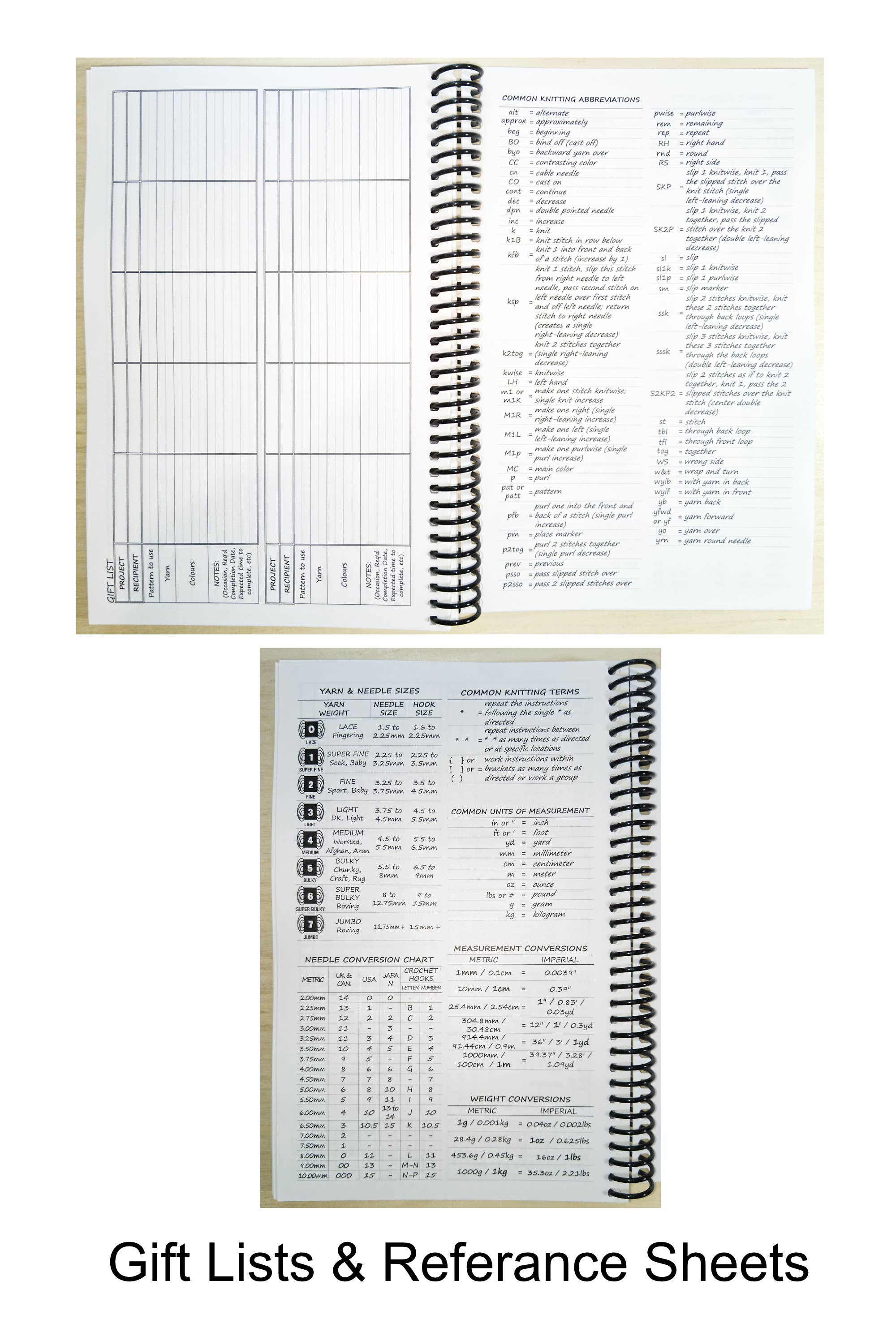 BeeGreen & CraftsPlannersPlus - Wholesale Planner - Knitting Project Planner [Spiral Bound]6