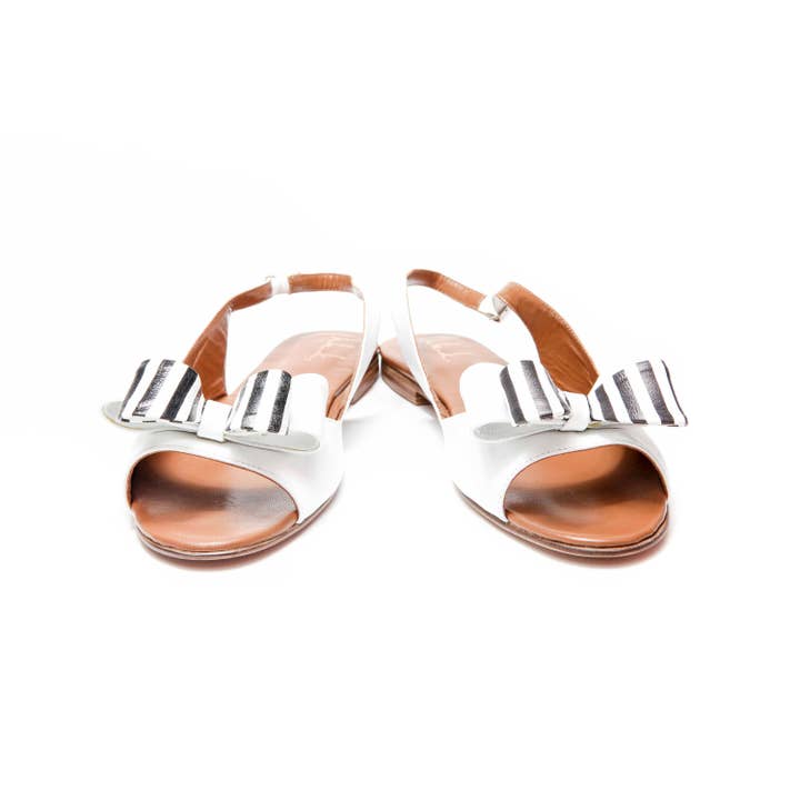 Flat Sandals – Harmony – White for wholesale by Milenika shoes