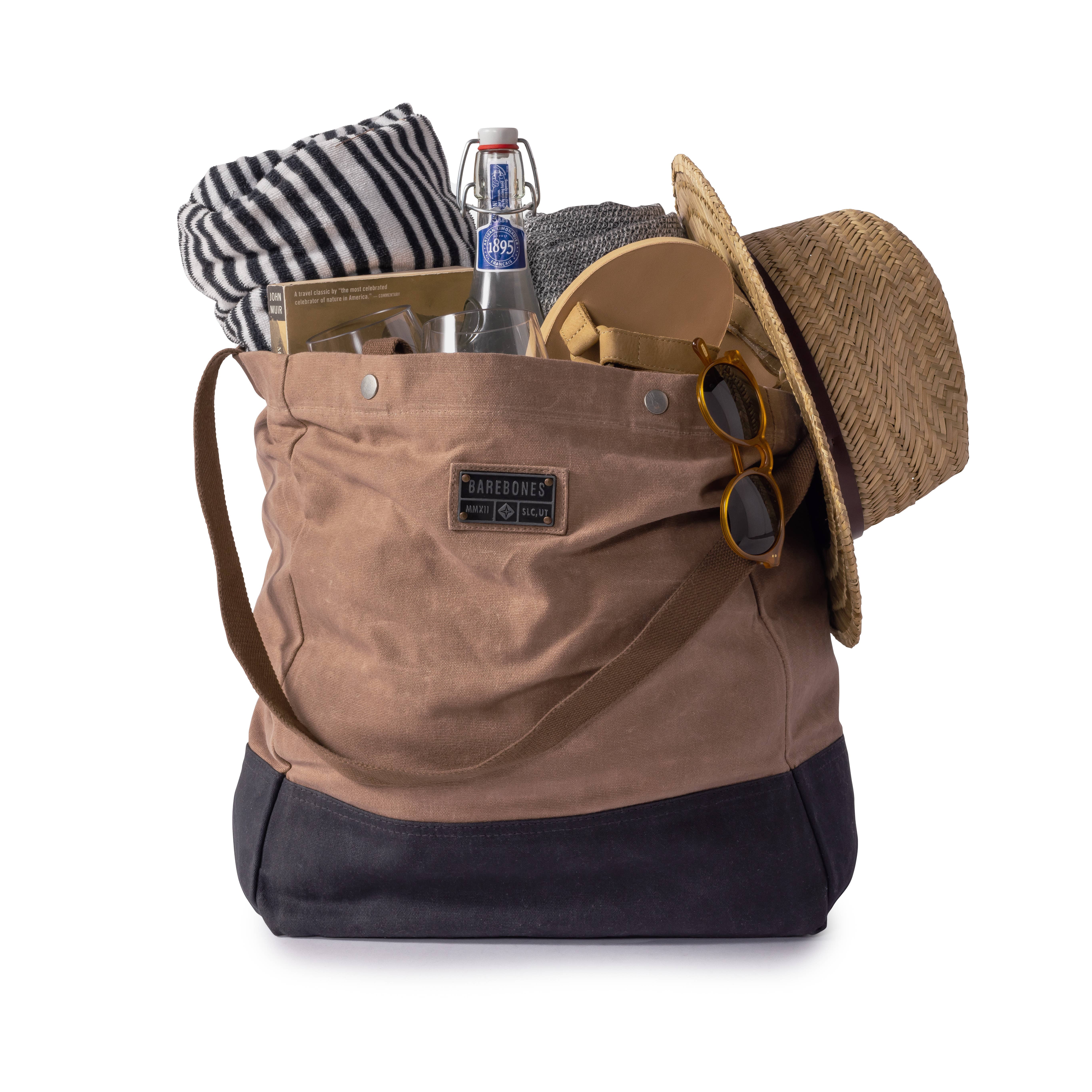 Barebones - Wholesale Tote Bag - Unisex - Neelum Oversized Tote Bag -Waxed Canvas Bag8