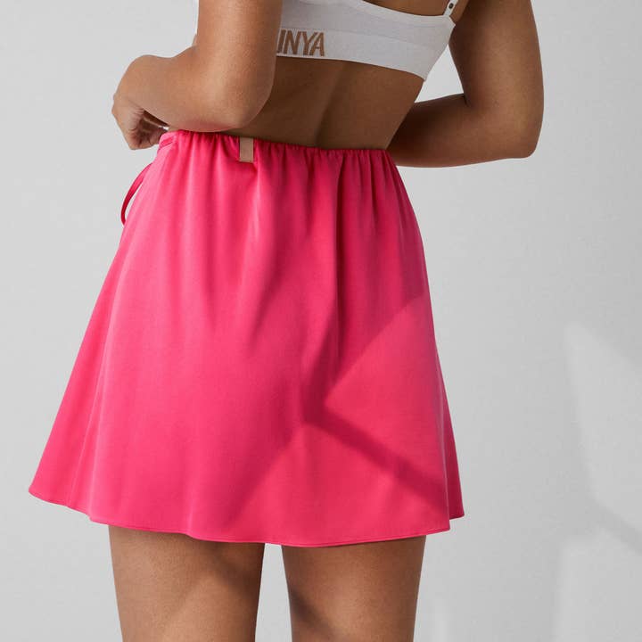 Rapturous Flamingo Washable Silk Wrap Sleep Skirt for wholesale on Faire