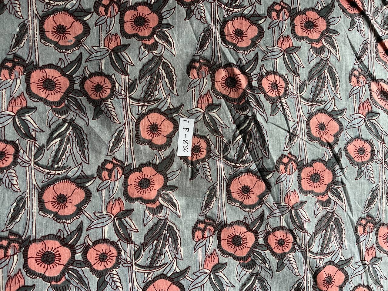 Bhawana Handicrafts - Vente Peintures pour tissu - Beau tissu imprimé à la main en coton, tissus indiens4