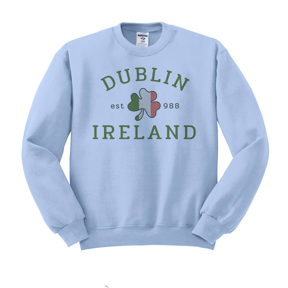 Lucky Luna Apparel - Wholesale Graphic Sweatshirt - Women's - Dublin Ireland Crewneck Sweatshirt1
