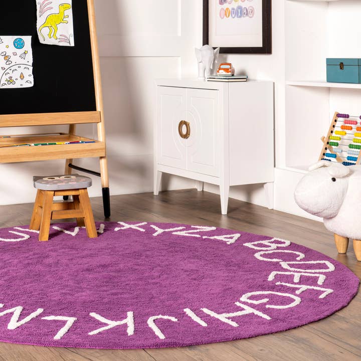 nuLOOM - Wholesale Area Rug - Kids & Baby - Kids Washable Round Alphabet Rug67
