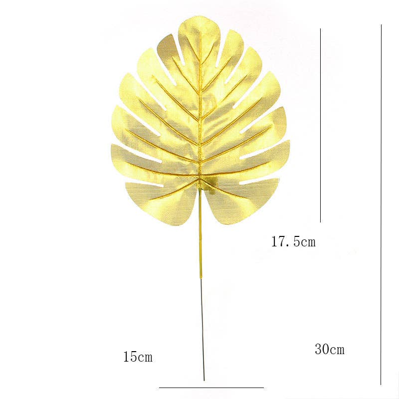 Your Party Box - Vente Décalcomanie – décorations de fête - Feuilles dorées - Ensemble de 113