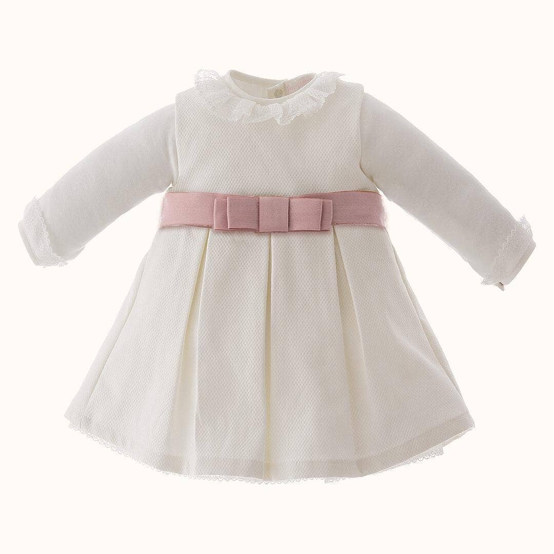 Pim-Pam-Pum - Wholesale Dress Set - Baby - Dress and Bodysuit/Underwear Romantic Old Pink Beige0