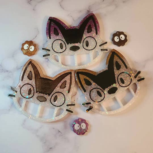 The Witchin Waifu - Wholesale Keychain - Women's - Studio Ghibli Catbus Inspired Cheshire Self-Defense Keychain