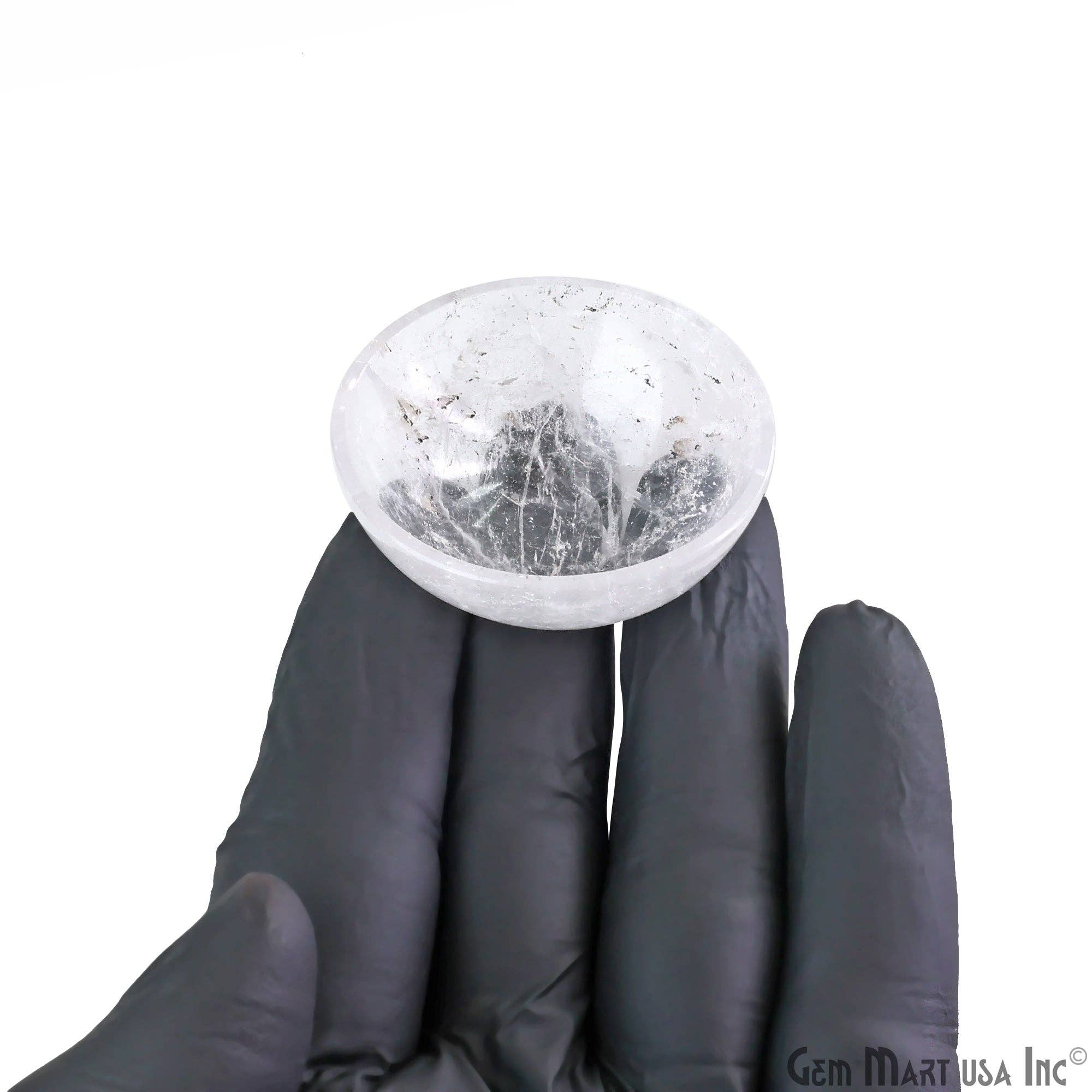 GemMartUSA – wholesale Decorative plate/dish/bowl – Natural Crystal Mini Carved Gemstone Bowl Cup 2 inch3