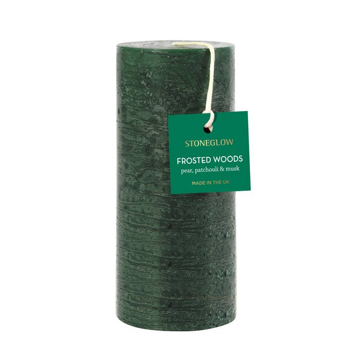 Estacional - Bosques Escarchados - Pilar Alto Nuevo para venta al por mayor de Stoneglow Candles