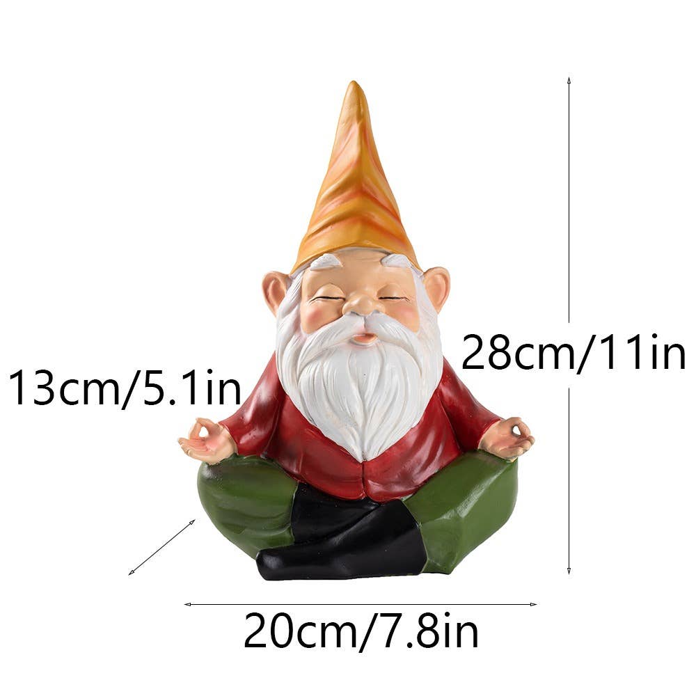 Liffy - Wholesale Tuinkabouter - Meditatie Tuinkabouter Hars Beeldje Buiten Tuindecoratie2