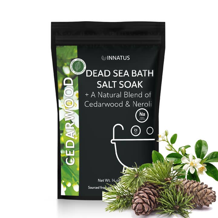 Dead sea cedarwood bath salt soak with 21 minerals for wholesale by innatus