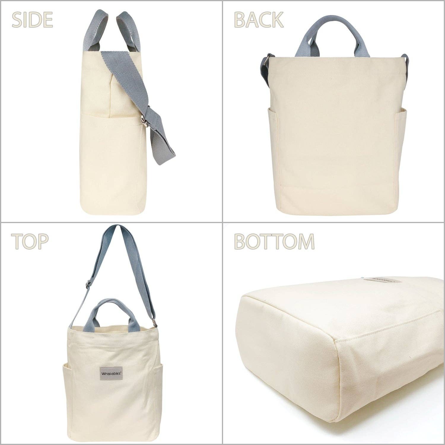 Wrapables.com - Wholesale Tote Bag - Women's - Wrapables Canvas Tote Bag,Casual Cross Body Shoulder Handbag37