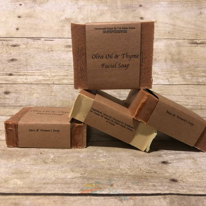 Dales Handmade Soaps & More - Wholesale Bar Soap - Olive Oil & Thyme Facial Soap3