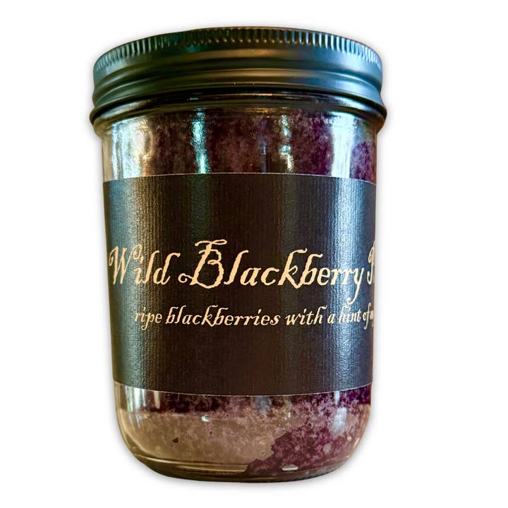 Wild Blackberry Patch | 16oz Mason Jar for wholesale by Black Label Candles