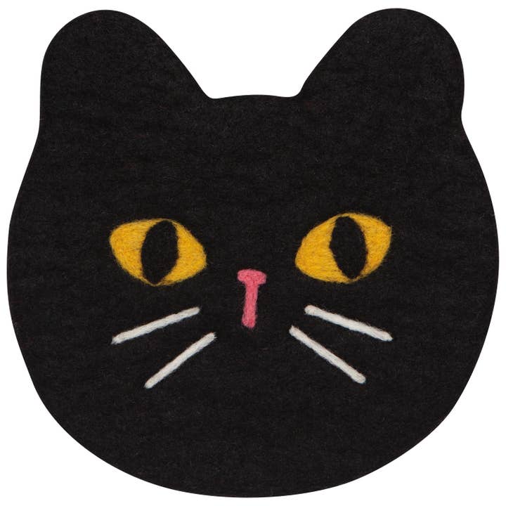Danica Jubilee - Wholesale Trivet - Black Cat Felt Wool Trivet
