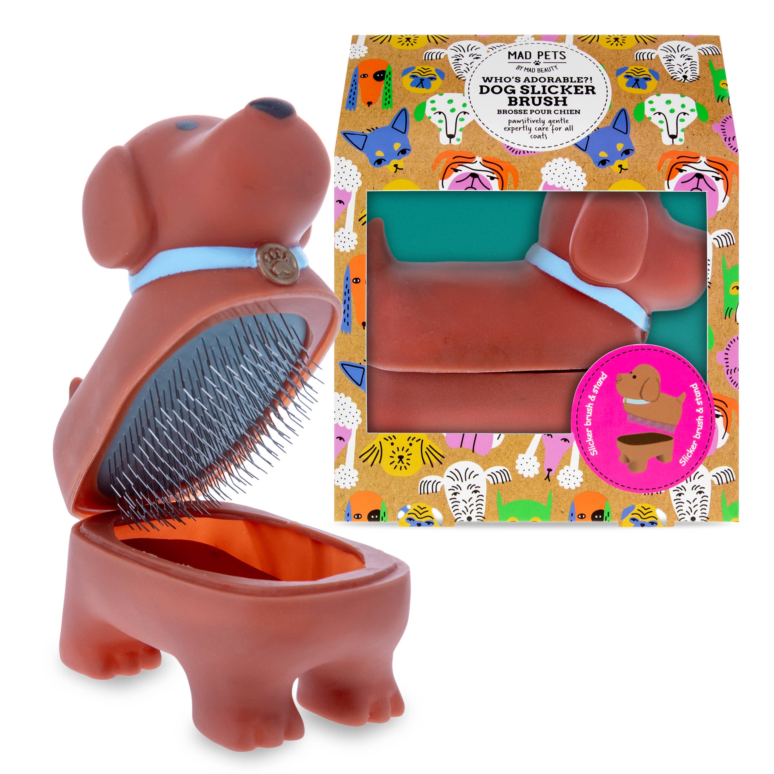 Mad Beauty USA LLC - Wholesale Pet Brush - Cat/Dog - Mad Pets Dog Slicker brush1