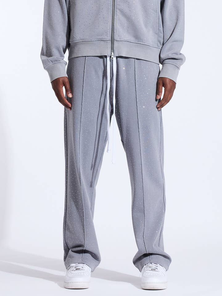 Pantalon de survêtement Nova (bleu glacier) pour la vente par Crysp Denim