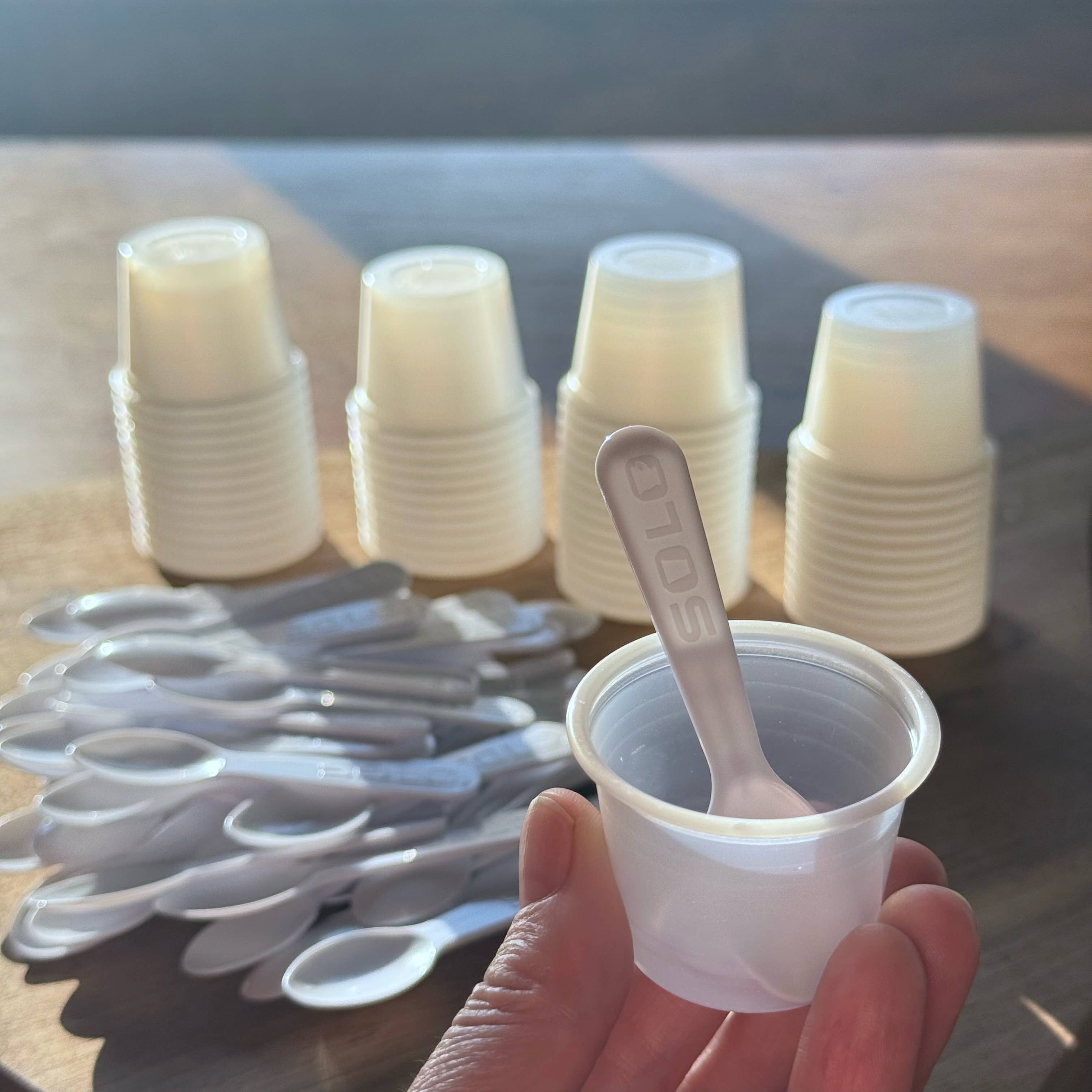 The Secret Garden - Wholesale Kitchen Tool/Gadget - 50 Sampling cups and spoons1