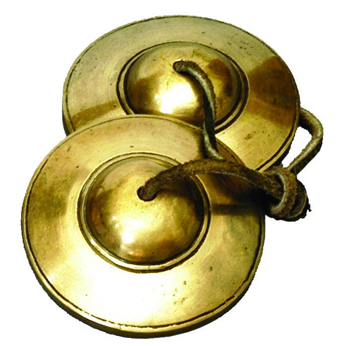 Cymbals Tibetan Plain Large - Brass for wholesale by R. Expo/Song of India