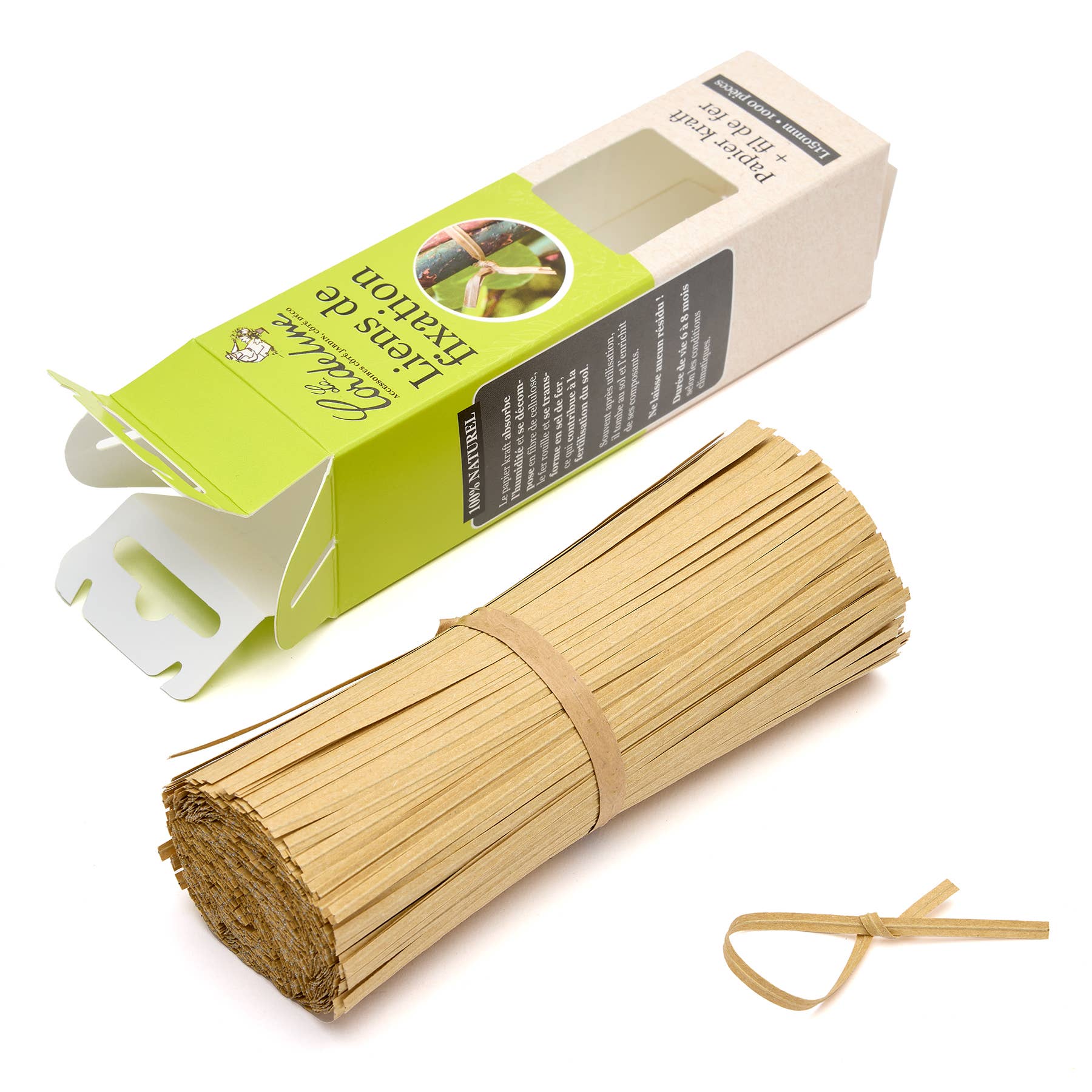 La Cordeline - Wholesale Twine - 1000 Twist links kraft paper+ metal 10 and 15cm0
