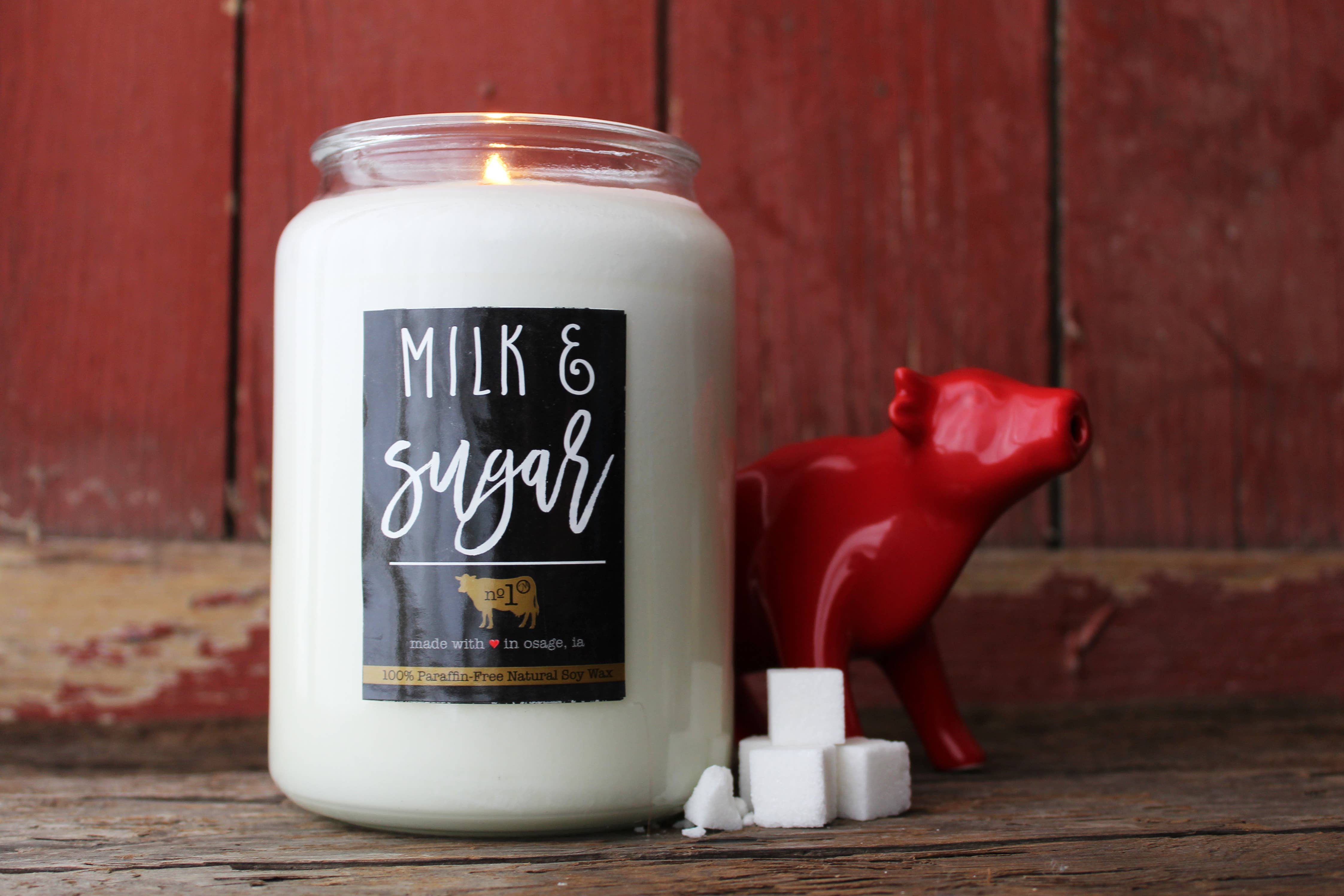 Milkhouse Candle Company - Wholesale Jar/Filled Candle - 26 oz Farmhouse Jar Candle: Milk & Sugar1