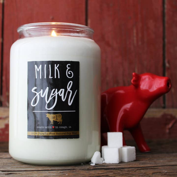 Milkhouse Candle Company - Wholesale Jar/Filled Candle - 26 oz Farmhouse Jar Candle: Milk & Sugar1