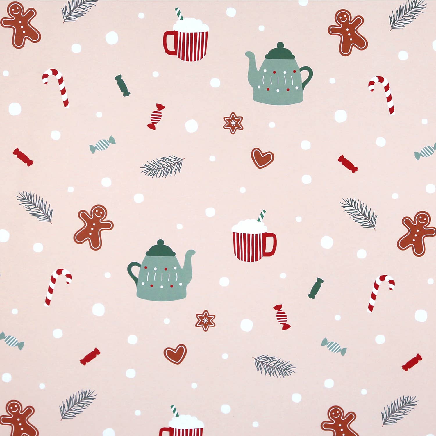 Kunst an Papier - Wholesale Flat Wrap - Olaf gingerbread wrapping paper1