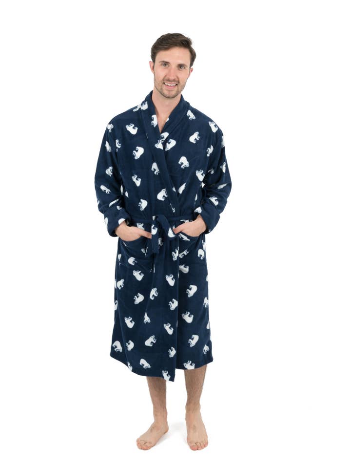 Leveret Pajamas - Wholesale Robe - Men's - Mens Fleece Robe for Winter1